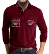 Custom Polo Shirts for Men Casual Long Sleeve Personalized Tee Shirts  Customized Golf Collared T Shirt with Pockets