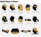 Customize Neck Gaiter Bandanas Personalized Headband Neck Cover, Custom Reusable Face Mask Breathable Headwrap Balaclava Face Mouth Cover for Men Women - 2 Sides Printed