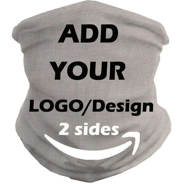Customize Neck Gaiter Bandanas Personalized Headband Neck Cover, Custom Reusable Face Mask Breathable Headwrap Balaclava Face Mouth Cover for Men Women - 2 Sides Printed