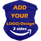 Customize Neck Gaiter Bandanas Personalized Headband Neck Cover, Custom Reusable Face Mask Breathable Headwrap Balaclava Face Mouth Cover for Men Women - 2 Sides Printed