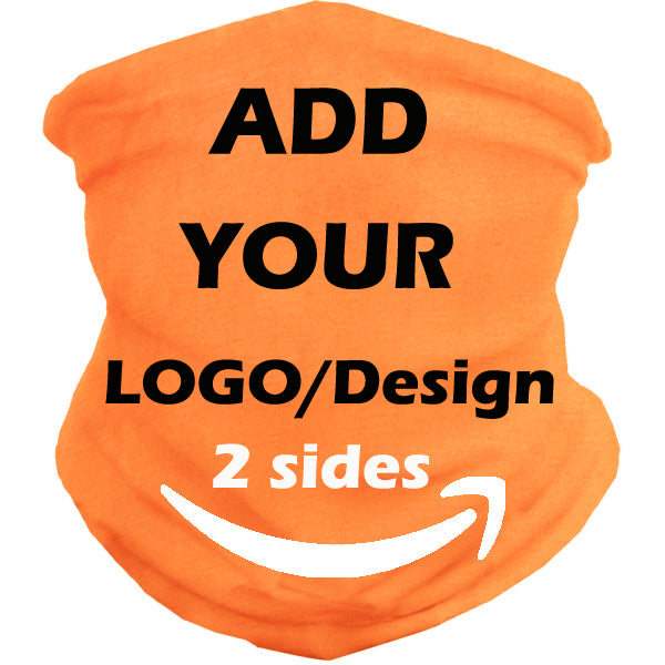 Customize Neck Gaiter Bandanas Personalized Headband Neck Cover, Custom Reusable Face Mask Breathable Headwrap Balaclava Face Mouth Cover for Men Women - 2 Sides Printed