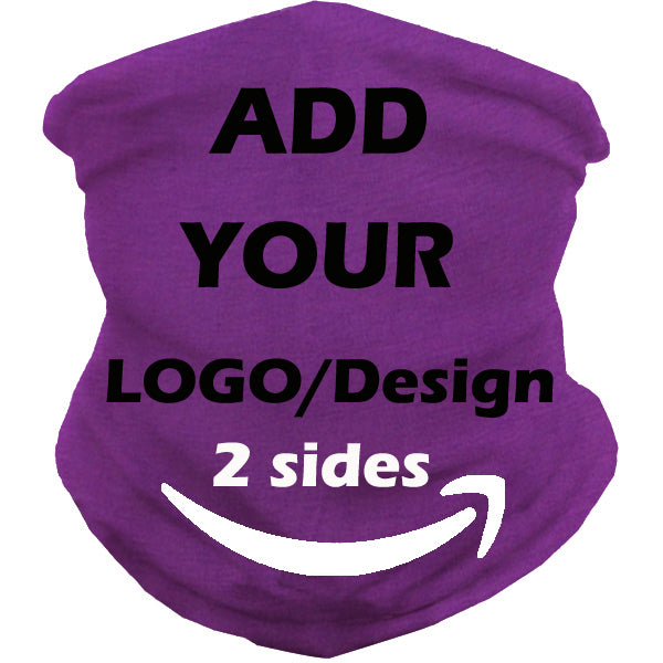 Customize Neck Gaiter Bandanas Personalized Headband Neck Cover, Custom Reusable Face Mask Breathable Headwrap Balaclava Face Mouth Cover for Men Women - 2 Sides Printed