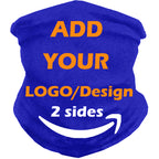 Customize Neck Gaiter Bandanas Personalized Headband Neck Cover, Custom Reusable Face Mask Breathable Headwrap Balaclava Face Mouth Cover for Men Women - 2 Sides Printed