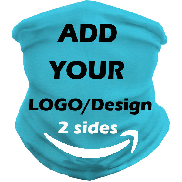 Customize Neck Gaiter Bandanas Personalized Headband Neck Cover, Custom Reusable Face Mask Breathable Headwrap Balaclava Face Mouth Cover for Men Women - 2 Sides Printed