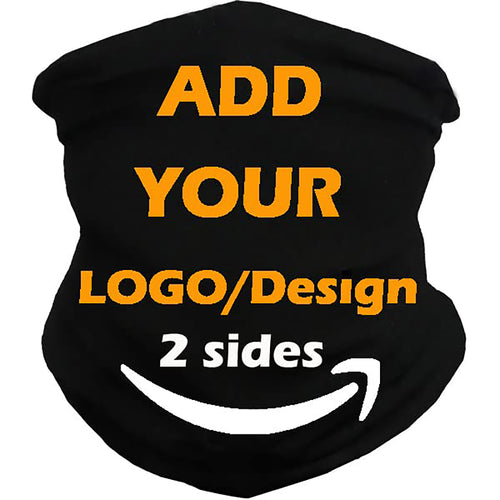 Customize Neck Gaiter Bandanas Personalized Headband Neck Cover, Custom Reusable Face Mask Breathable Headwrap Balaclava Face Mouth Cover for Men Women - 2 Sides Printed
